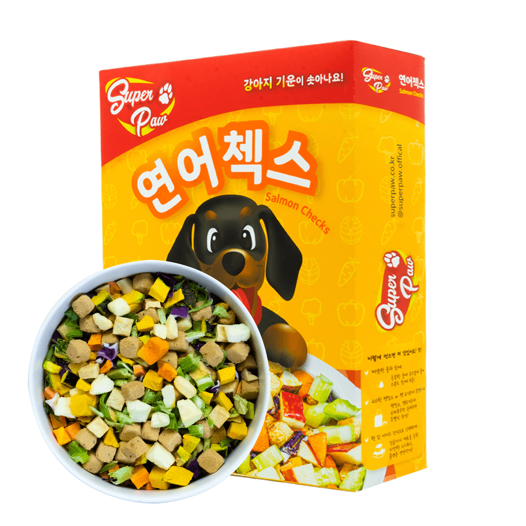 슈퍼포우 동결건조사료 연어첵스 180g 제품 이미지