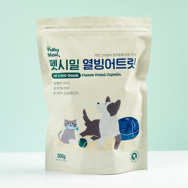 펫시밀 열빙어트릿 300g