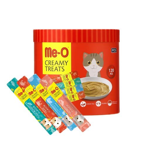 MeO 크리미 버라이어티 고양이 간식 15g x 120p, 치킨 + 리버 혼합맛, 1800g, 1개 제품 이미지