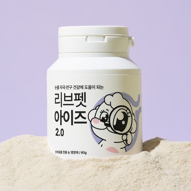 리브펫 아이즈 2.0 강아지 고양이 눈 영양제 통 60g